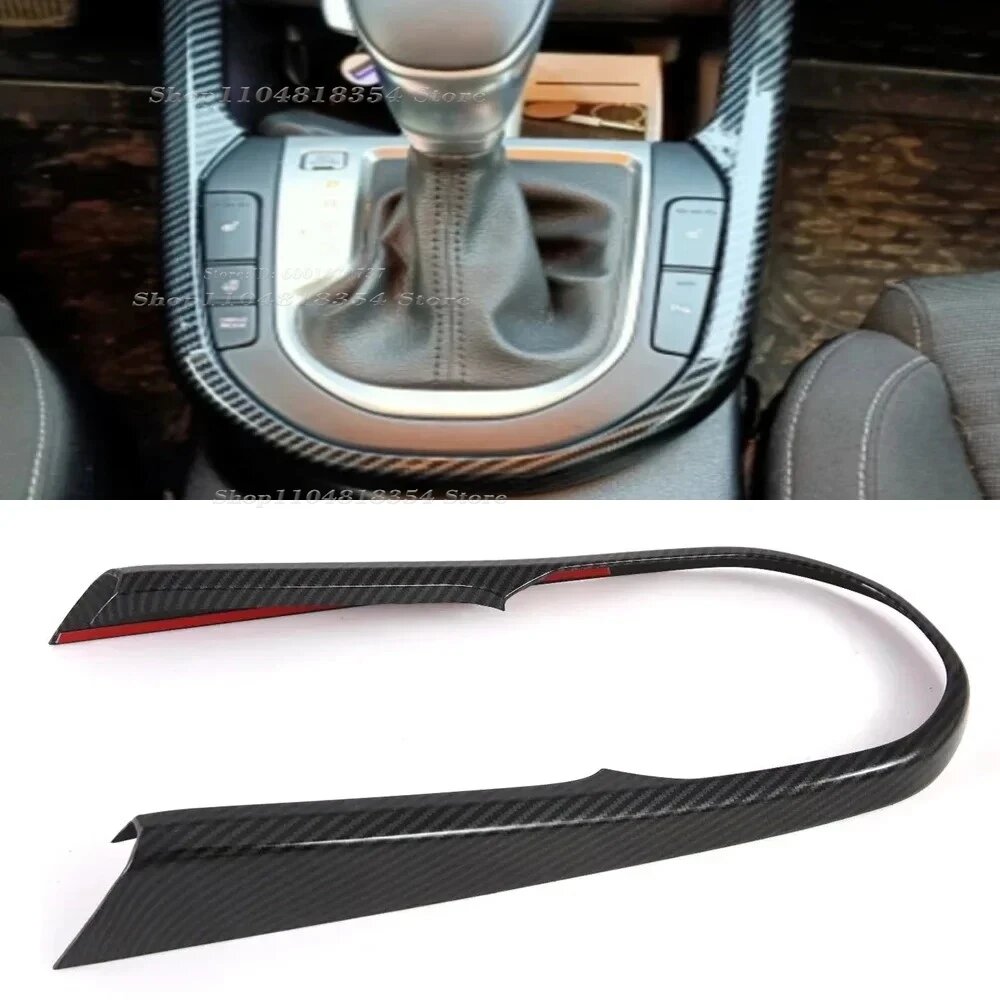 Для Kia Cerato Forte K3 2019-2022 ABS углеродное волокно, панель переключателя Gear Shift Panel 1