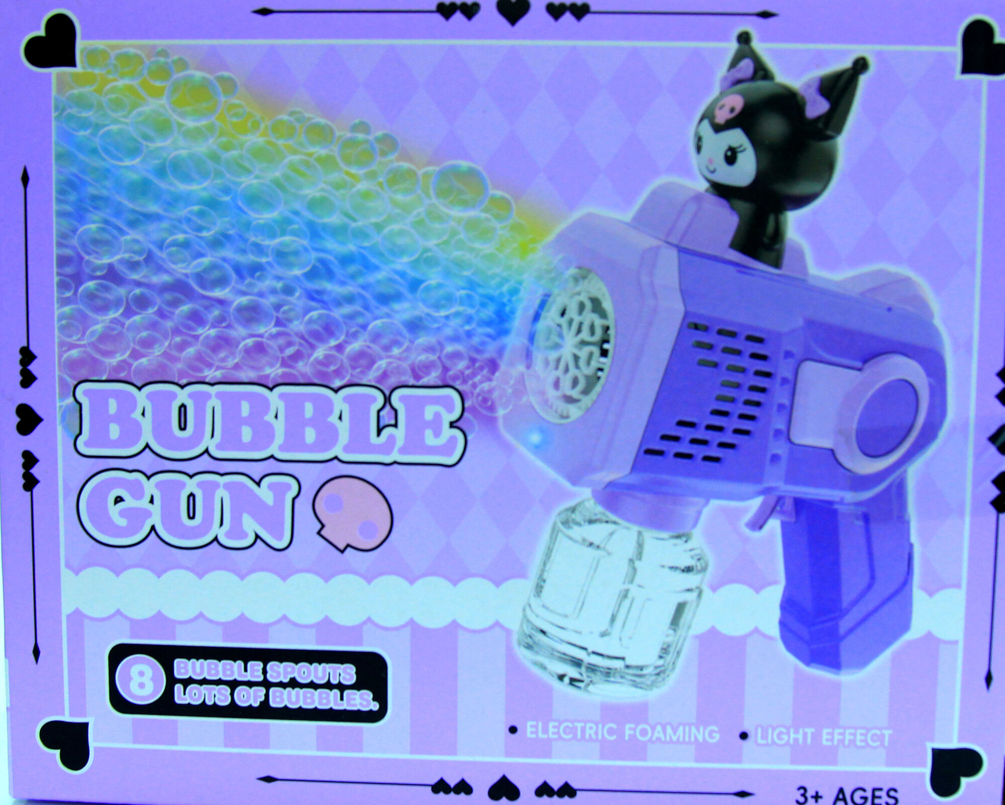 Генератор мыльных пузырей куроми 2000 , от 3 лет, фиолетовый/чёрный