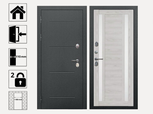 Изображение товара Дверь Ferroni Isoterma 3144352, глухая, терморазрыв, PIR-утеплитель, 860х2050 мм