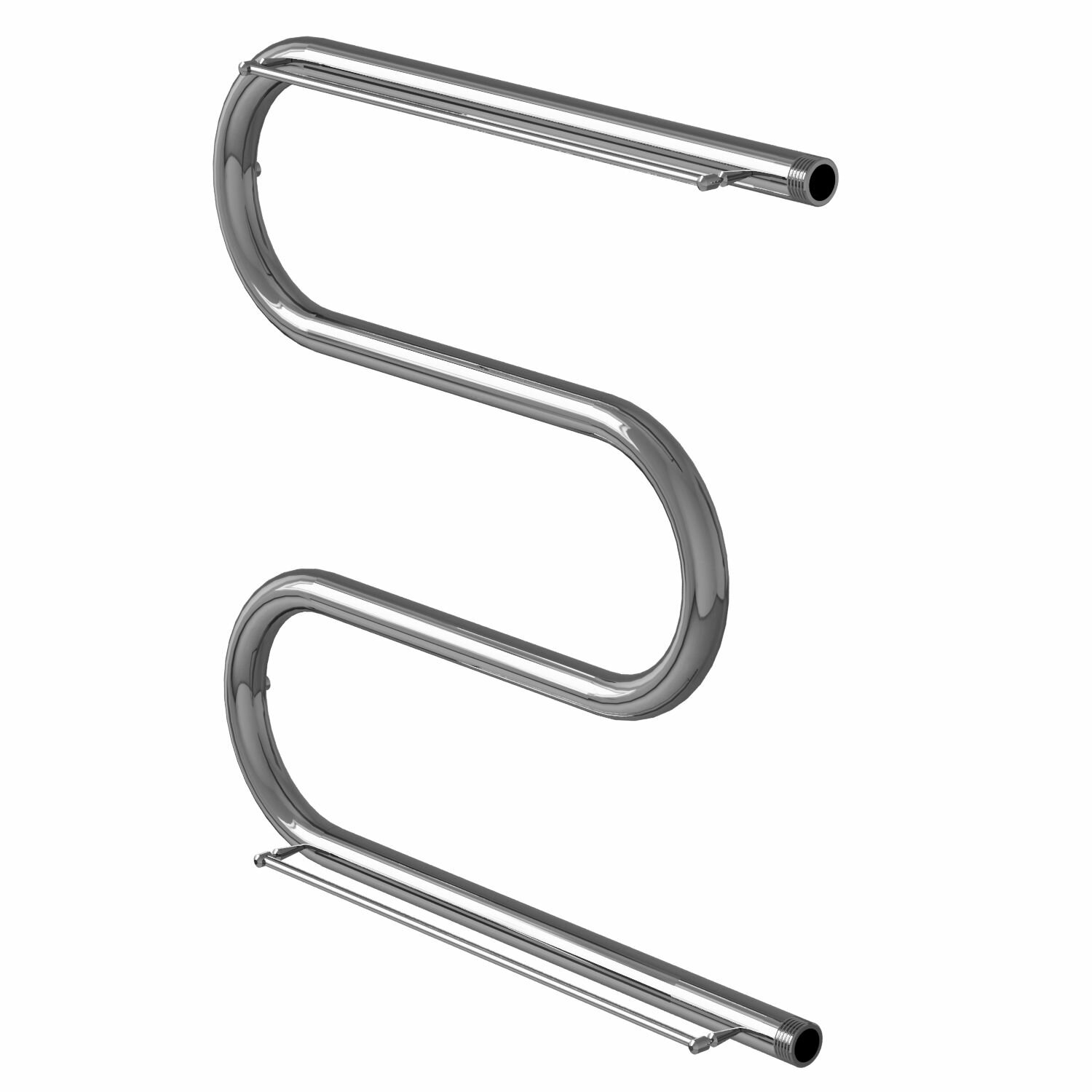 Полотенцесушитель водяной M-образный MIXLINE SIMPLE M 60х60 см подключение 1' дюйм с полкой