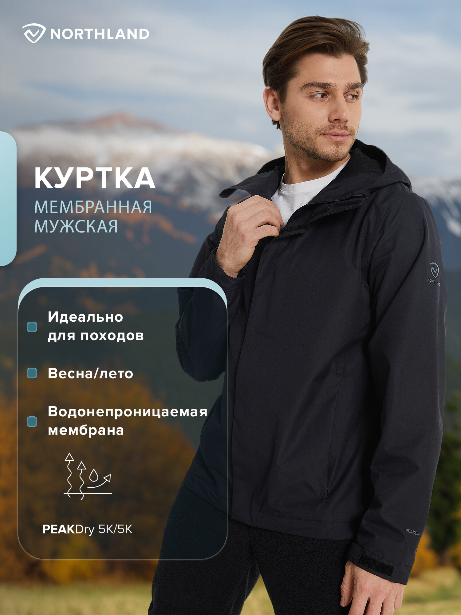Куртка спортивная Northland Men's Hiking Rain Jacket