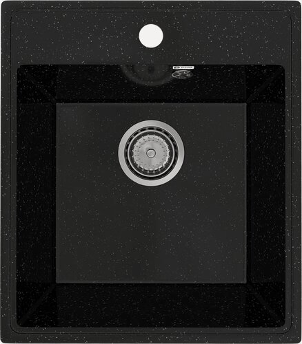 Изображение товара Мойка кухонная Practik PR-M 425-004 прямоугольная, 42x48, мойка для кухни, черная, российская