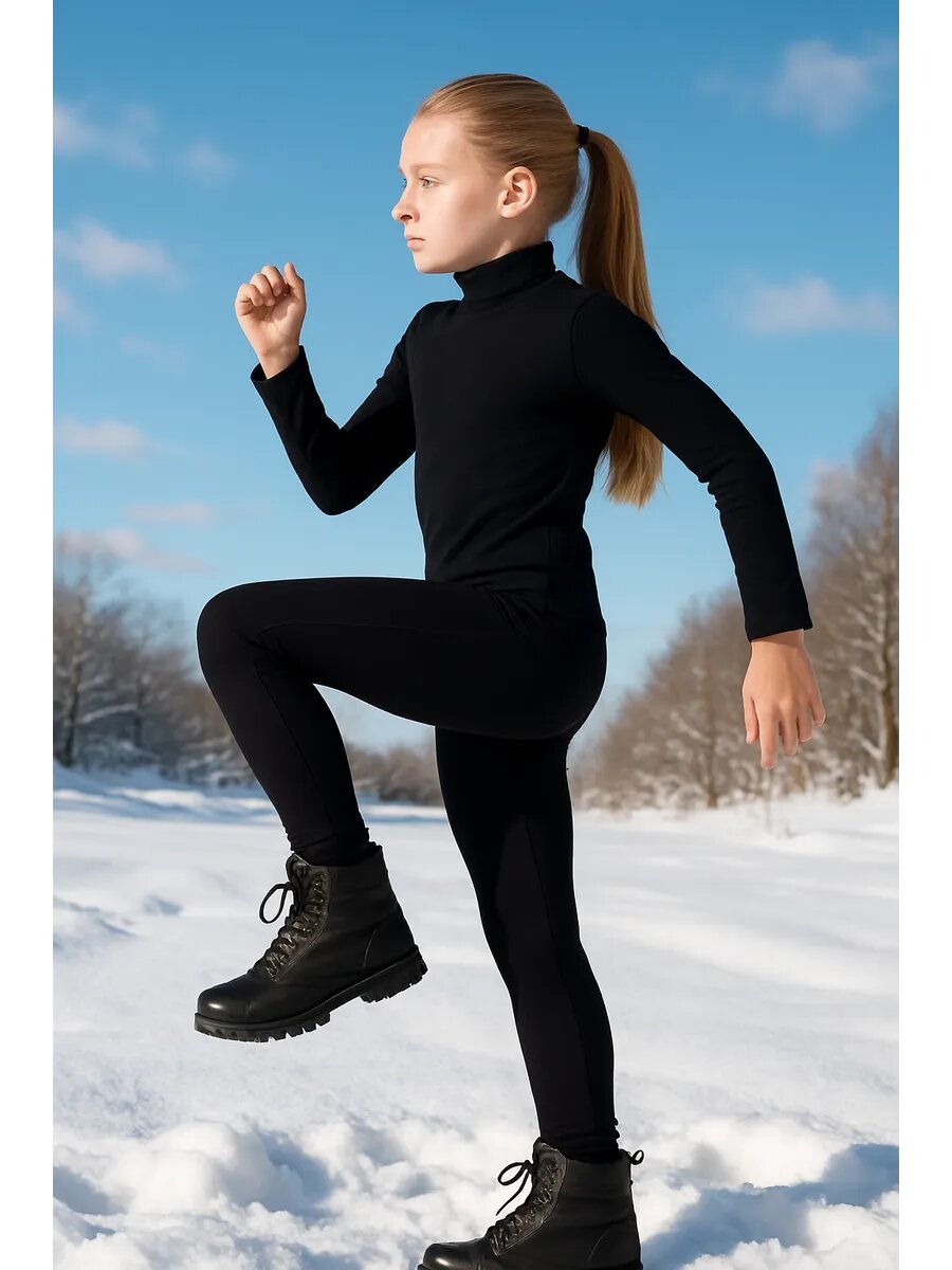 Термолегинсы MARK FORMELLE для девочек размер 110/116 черный