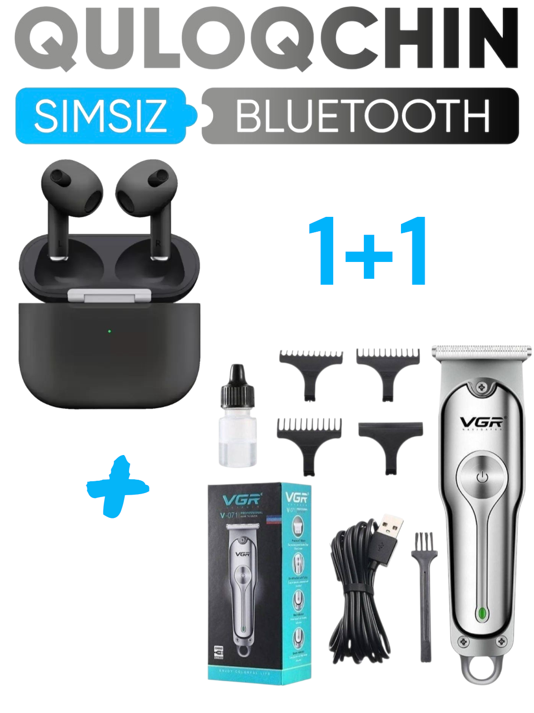 Беспроводные наушники Pods Pro, Pods 3 Bluetooth 5.3 и VGR 071