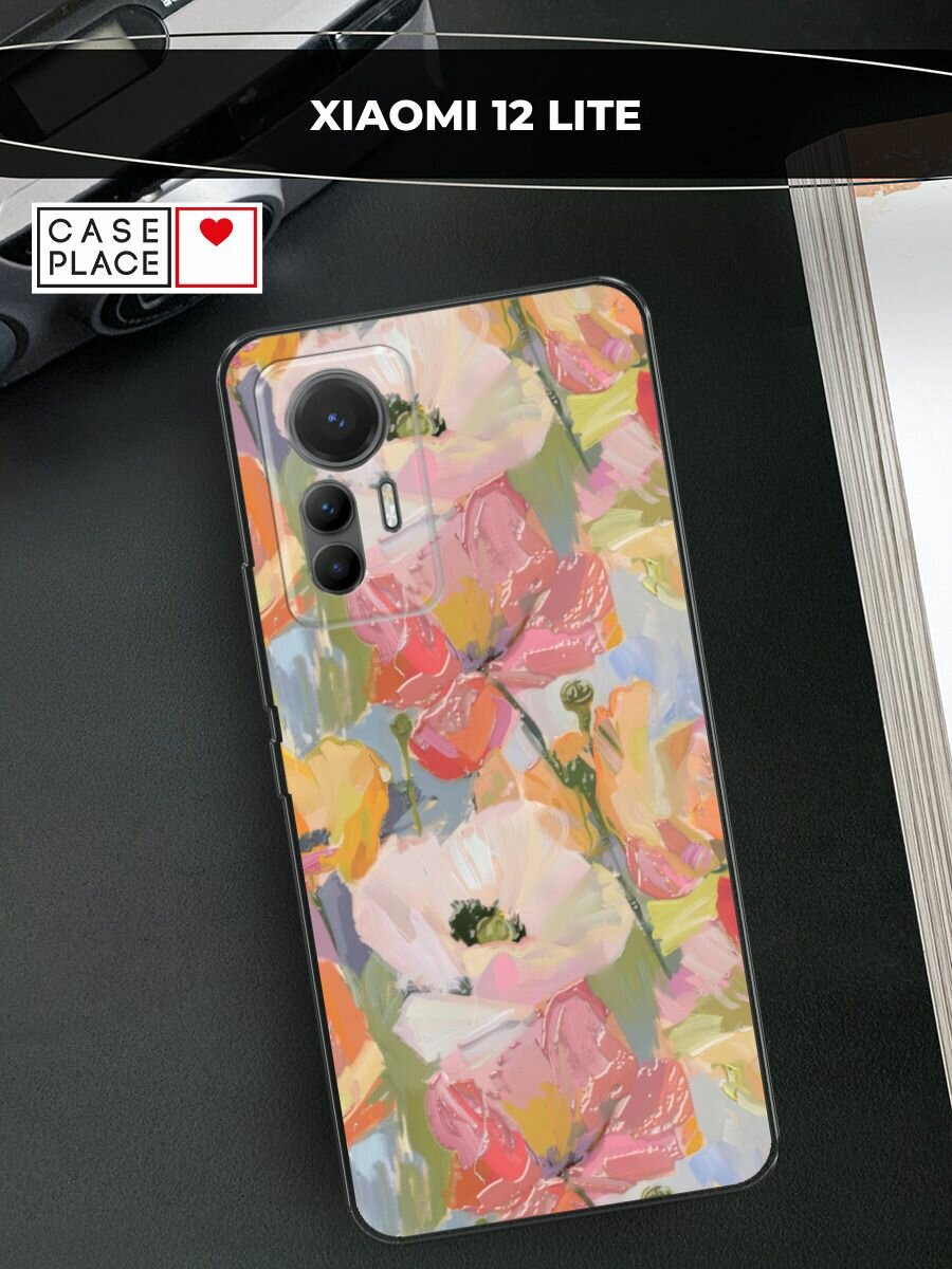 Чехол на Xiaomi 12 Lite / Сяоми 12 Лайт с принтом "Акварельные анемоны"