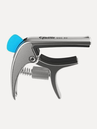 Изображение товара Каподастр Guitto GGC-02-SL, для укулеле, акустической и электрогитары, серебристый