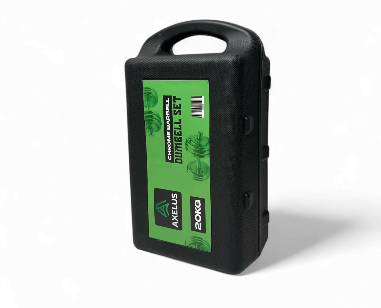 Гантел набор в кейсе 20 кг хромированный