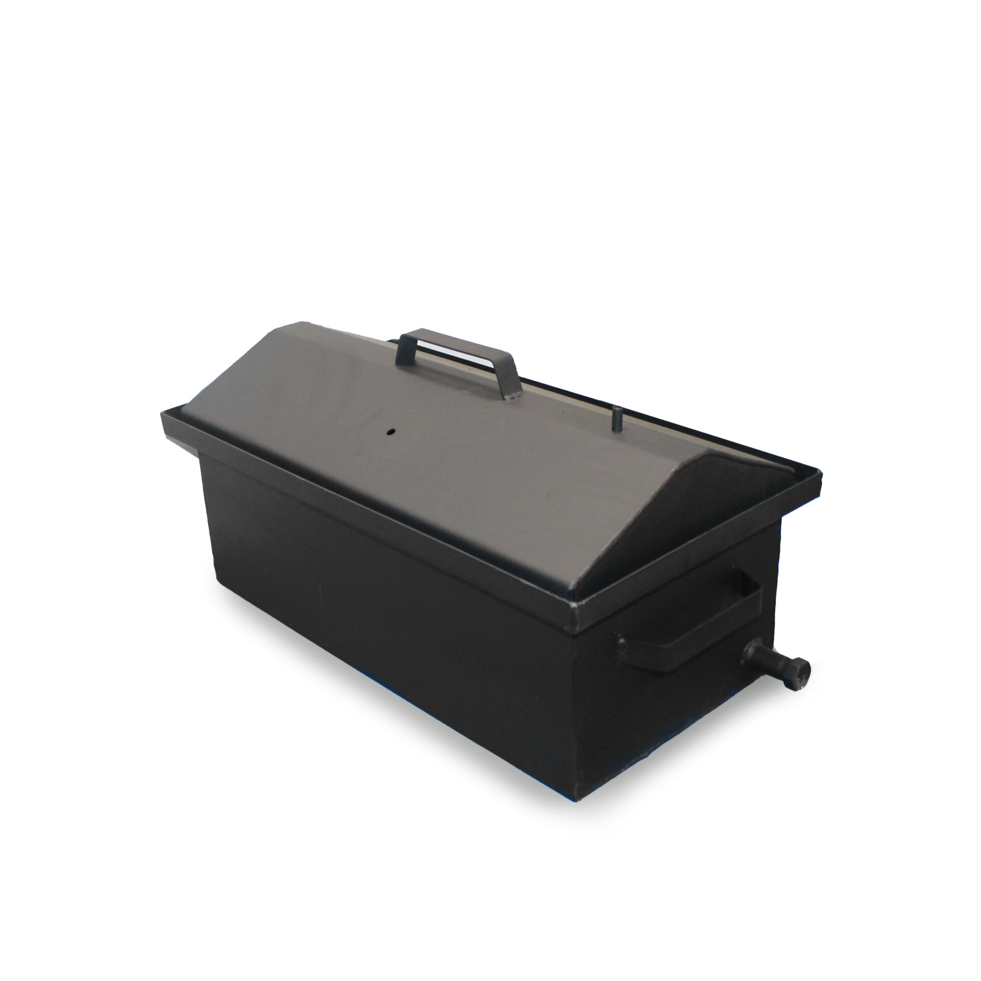 Коптильня 50 см толщина 3мм с отводом для холодного копчения и с гидрозатвором для горячего