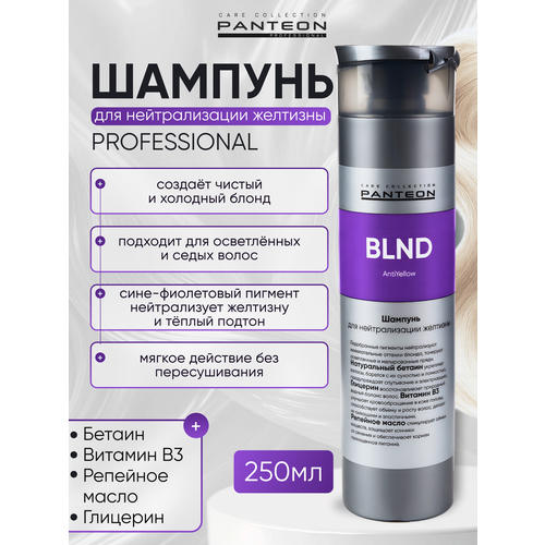Panteon BLOND AntiYellow - Пантеон Блонд Шампунь для нейтрализации желтизны 250 мл - 725₽