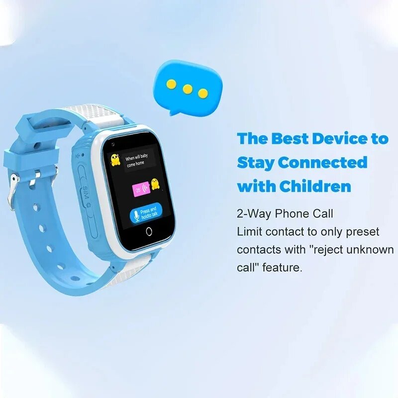 Детские Часы Xiaomi Детские смарт-часы Xiaomi Mijia 4G, цвет в ассортименте, Blue, European version, Унисекс