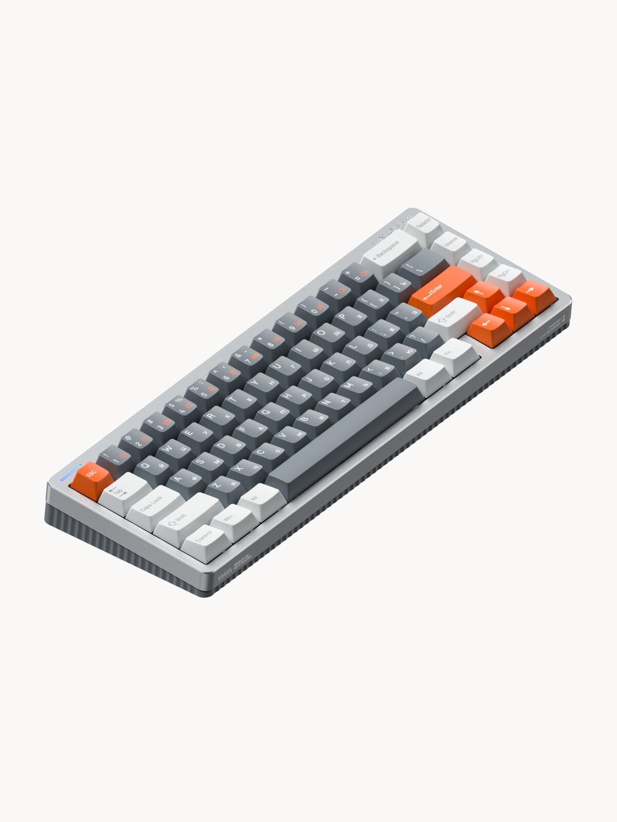 Магнитная NuPhy Halo65 HE, space grey, раскладка английская/русская (ANSI), для стриминга/для ноутбука, беспроводная, USB Type-C