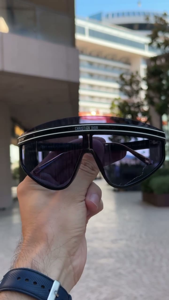 Солнцезащитные очки Christian Dior, синий — фото 1