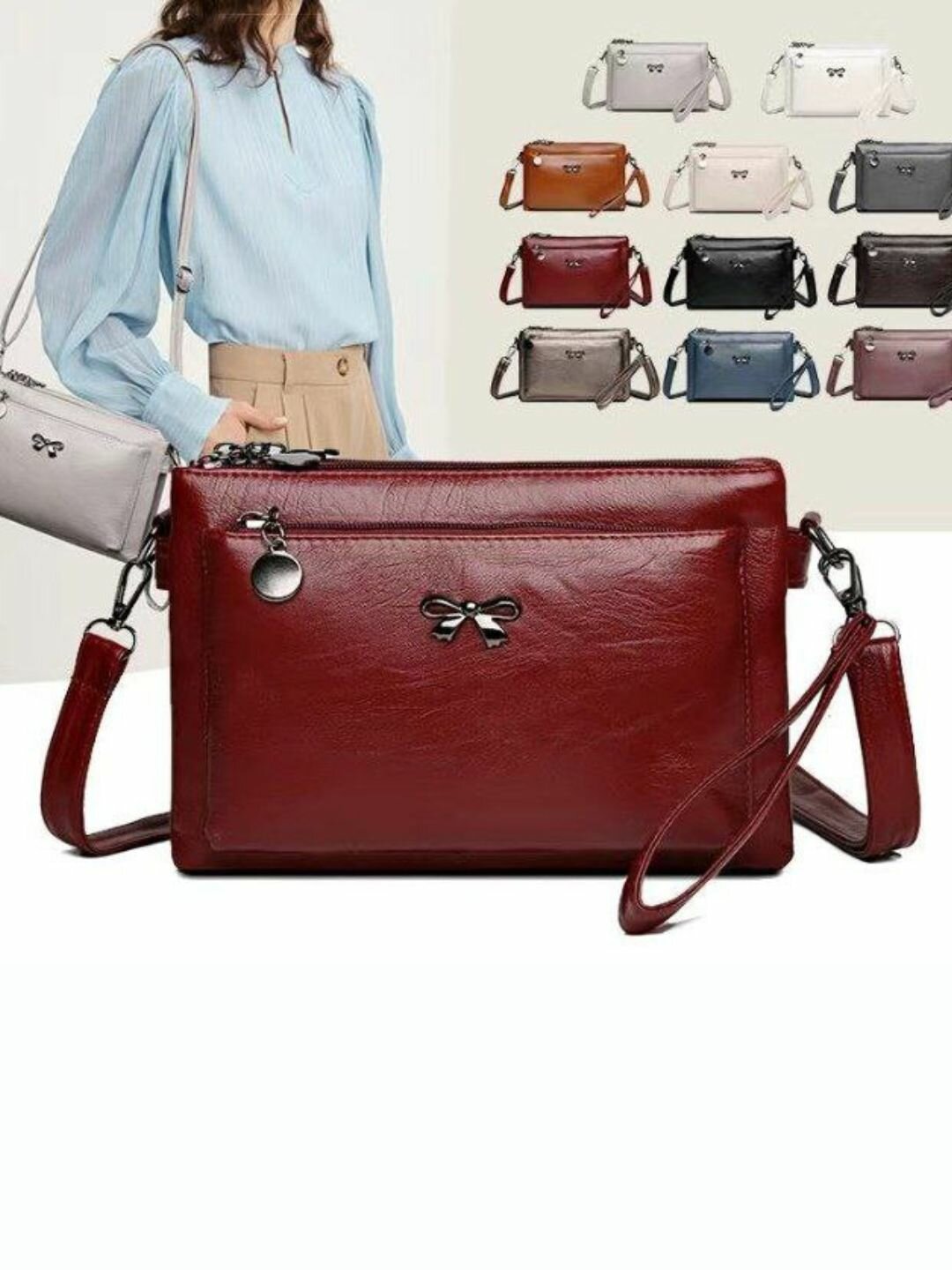 Ремень для сумки авоська , фактура гладкая, *651 Black — фото 1