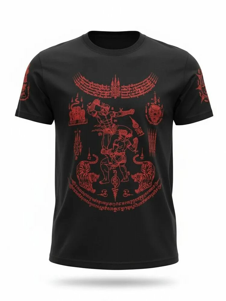 Футболка спортивная Born to be Muaythai, размер S, черный — фото 1