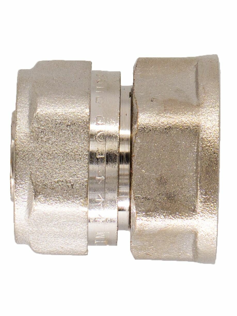 Переходное соединение CTM CCF01612, внутренняя резьба, 16x1/2", латунь, никелированное покрытие — фото 1