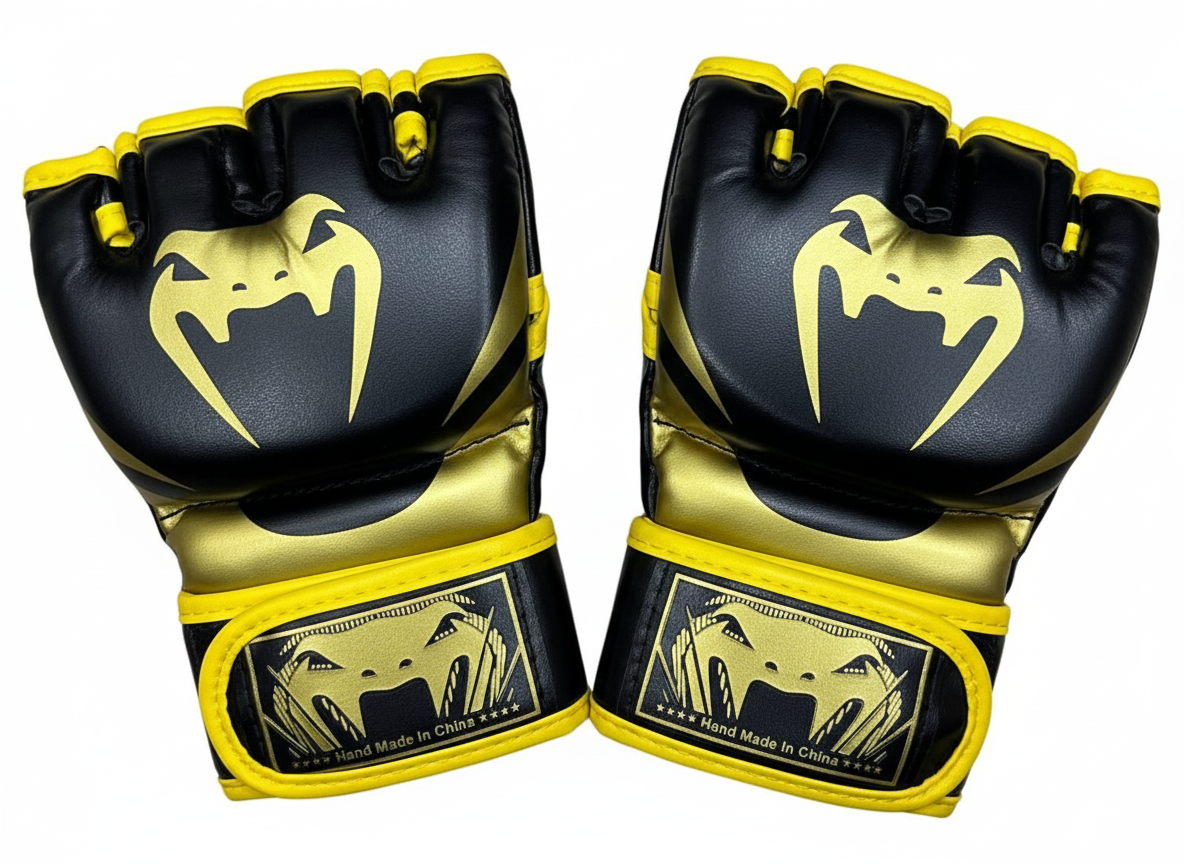 Профессиональные перчатки ММА (Venum Design): Грэпплинг, Спарринг, Тренировки. Защита Запястья.
