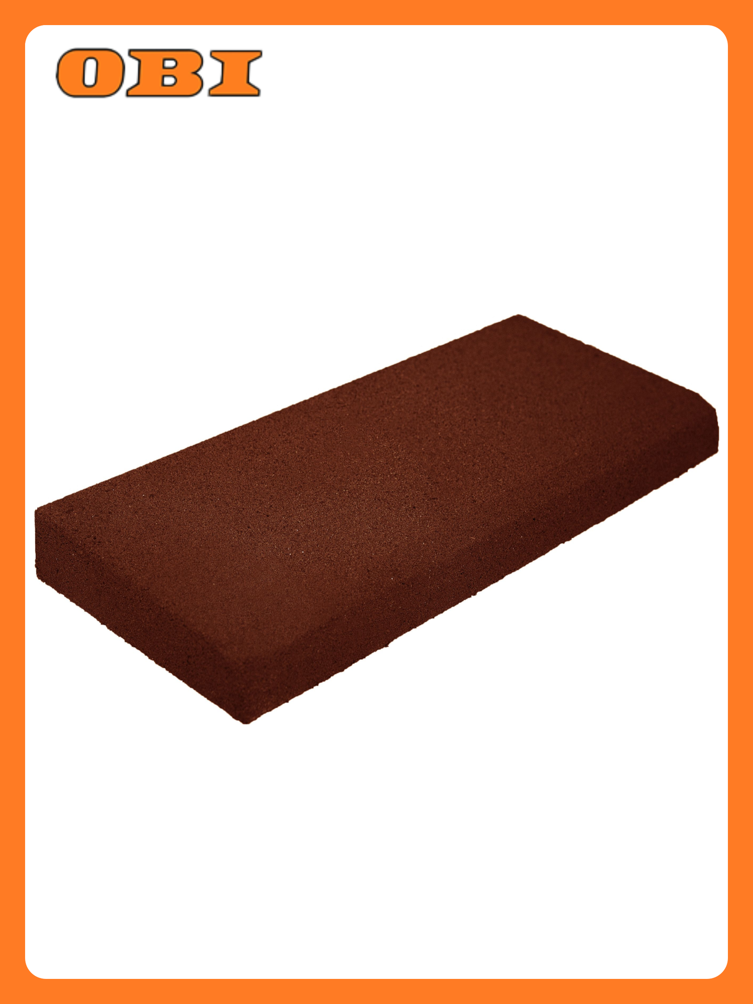 Бордюр Витолит терракотовый 50x20 см