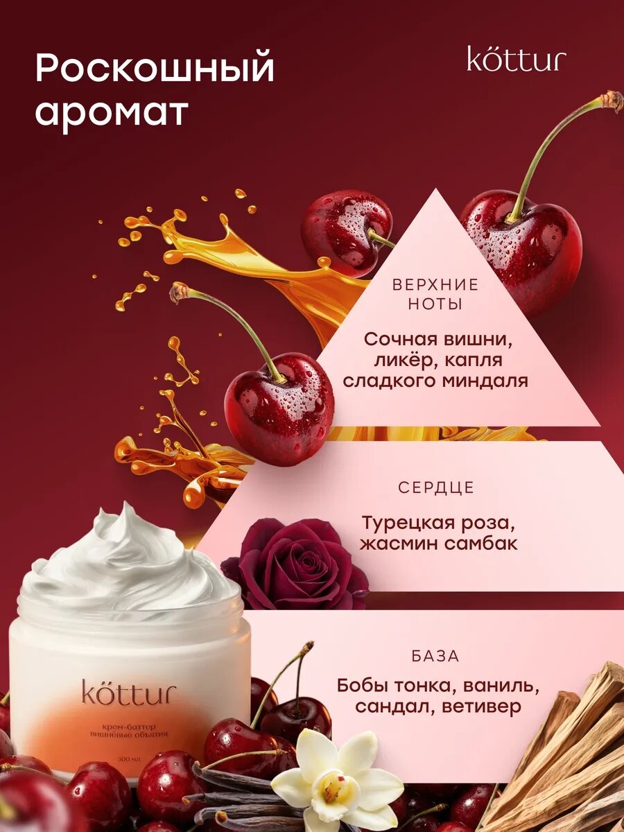 Крем баттер для тела увлажняющий парфюмированный Lost Cherry, Kottur — фото 1