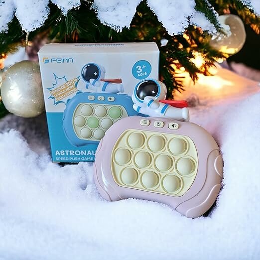 Электронный Попит на русском языке 4 режима розовый для развите ловкости и моторики детей — фото 1