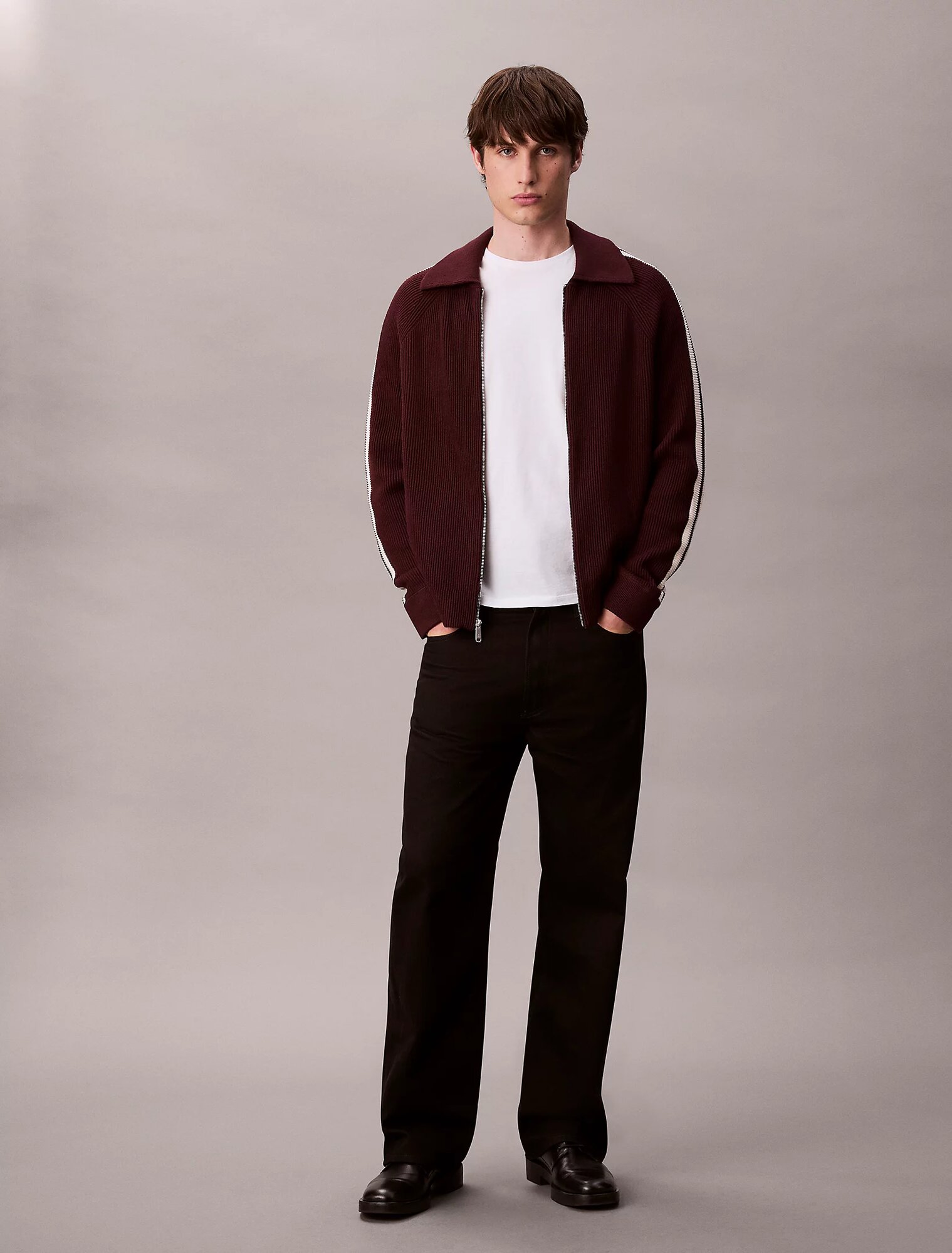 Свитер Calvin Klein Jeans, размер L, , коричневый — фото 1