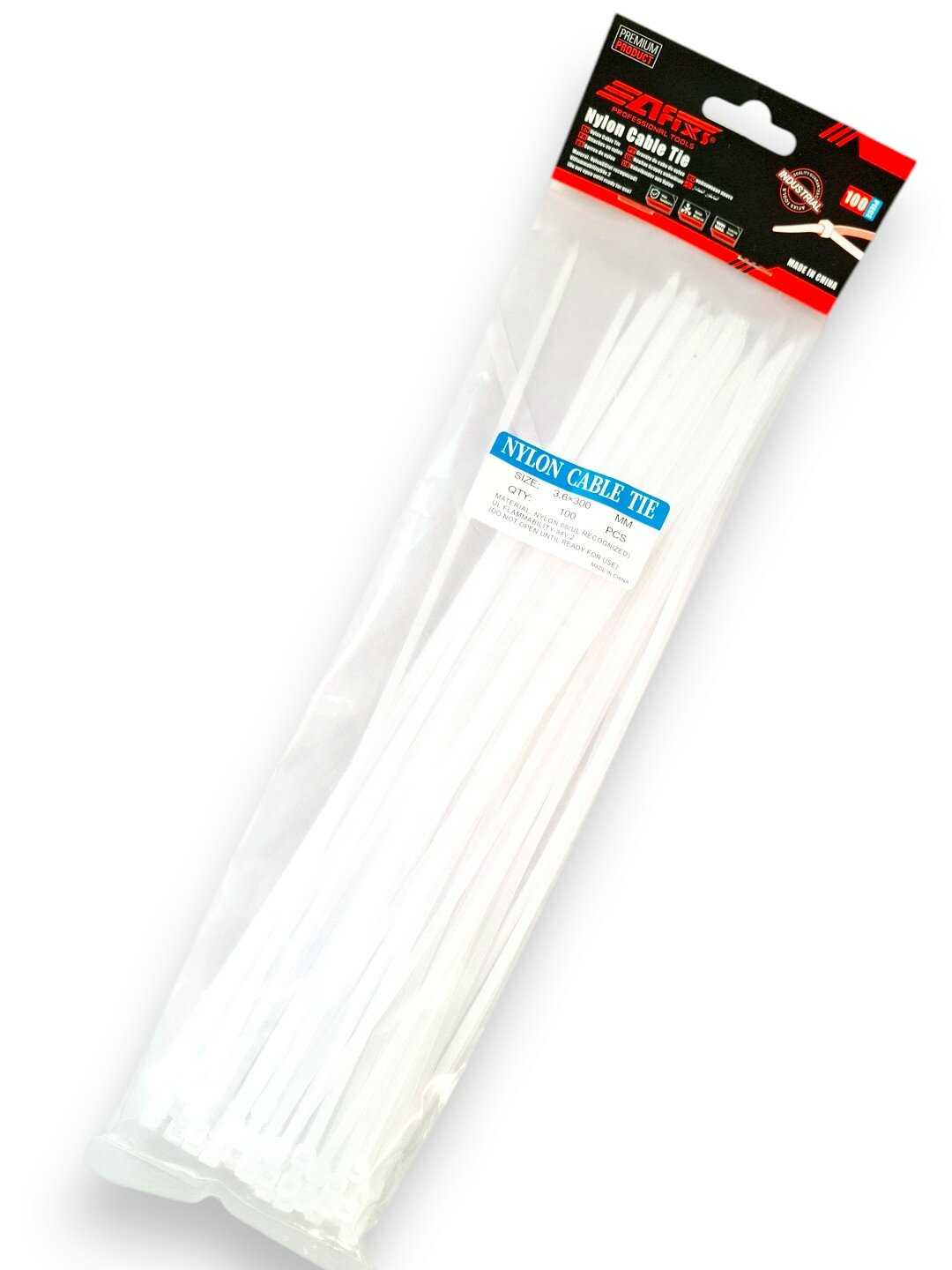 Хомуты epicastar, нейлон, для кабелей, труб и шлангов, 100шт — фото 1