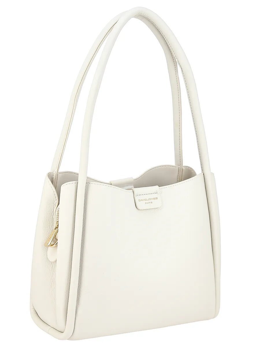 Сумка тоут DAVID JONES, слоновая кость — фото 1