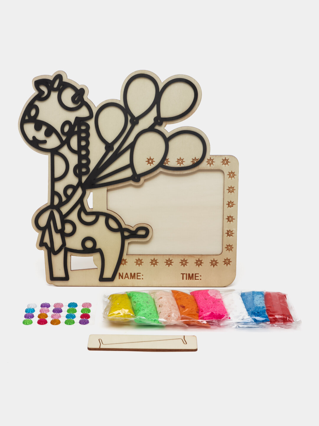 Творческий набор для детей "Пластилиновая Картина", рисование цветом, 3D, фанера.