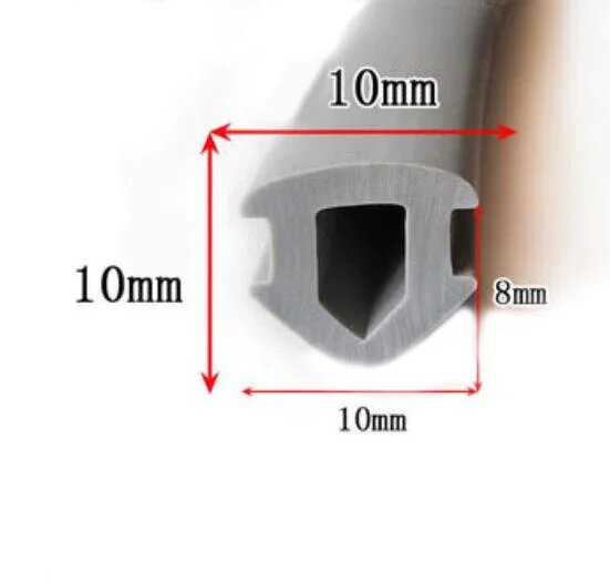 Уплотнительная лента Т-образная 10x10mm, 1 м