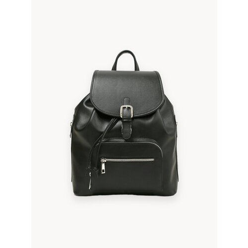 Кожаный женский рюкзак Rhino bags. Натуральная кожа. чёрный данс