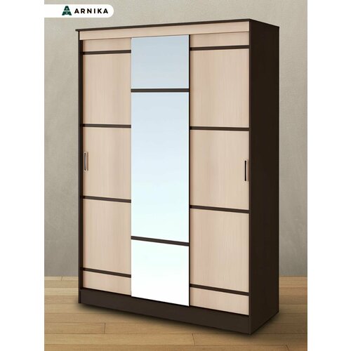 фото Arnika шкаф-купе для одежды 150х61х221см венге/лоредо