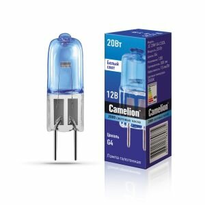 Лампа галогенная CAMELION G4 JC 20Вт без рефлектора 12В 2000 часов