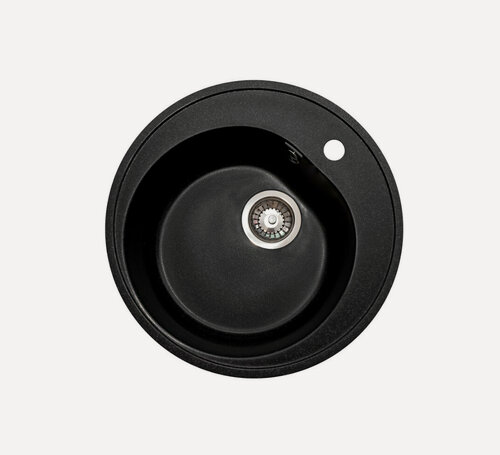 Изображение товара Мойка кухонная GranAlliance G-10, искусственный камень, черная, 50 см