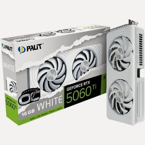 Изображение товара Видеокарта Palit GeForce RTX 5060 Ti White OC 16G