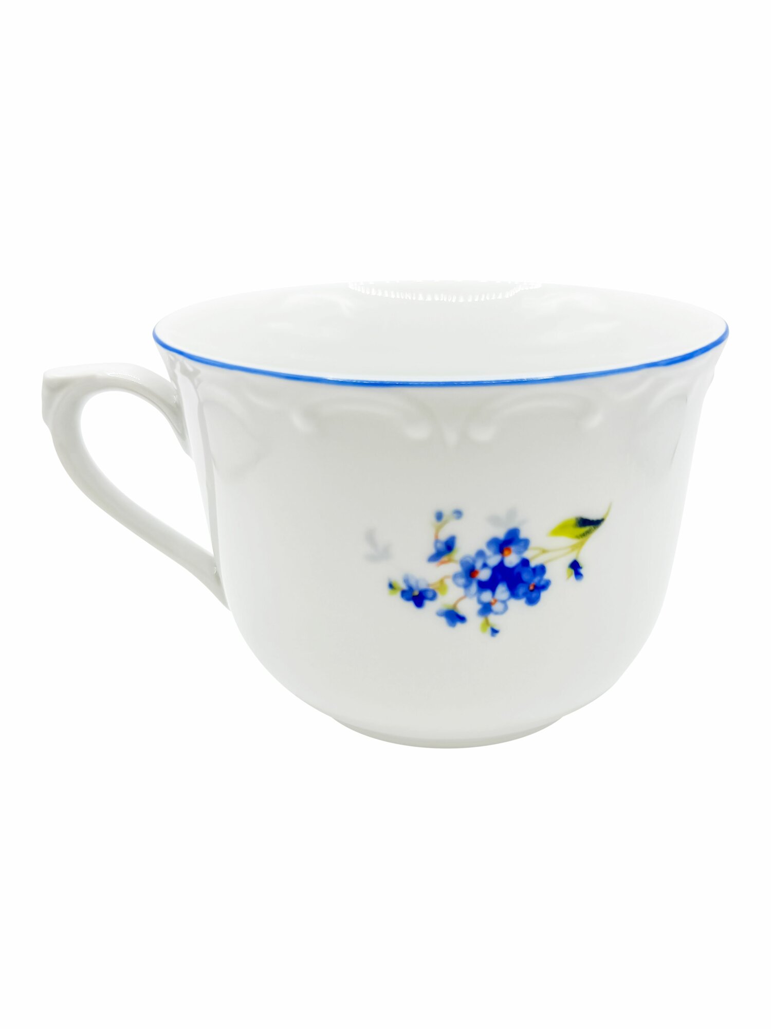 Кружка Dubi "Незабудки", фарфор, 270мл, глазурованное покрытие, Чехия — фото 1