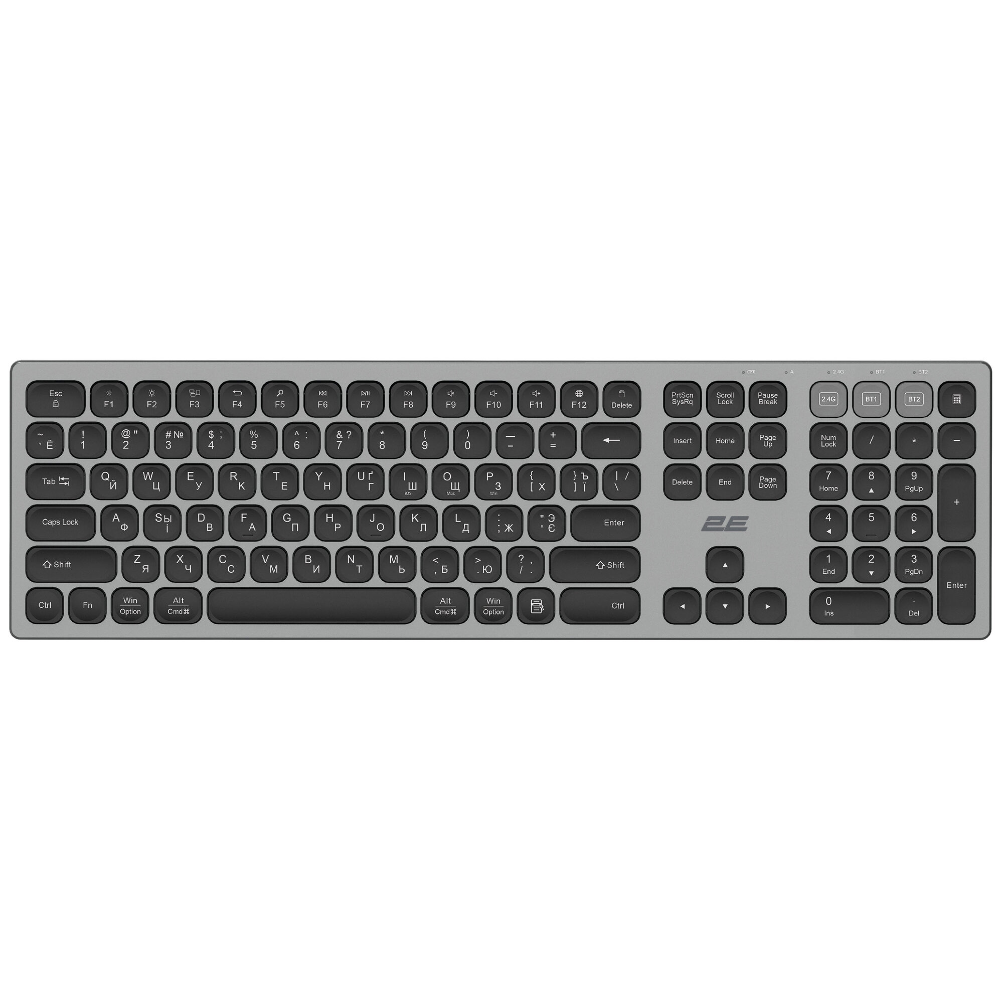 Клавиатура от бренда 2E KS270 WL BT Black ножничные, беспроводная клавиатура
