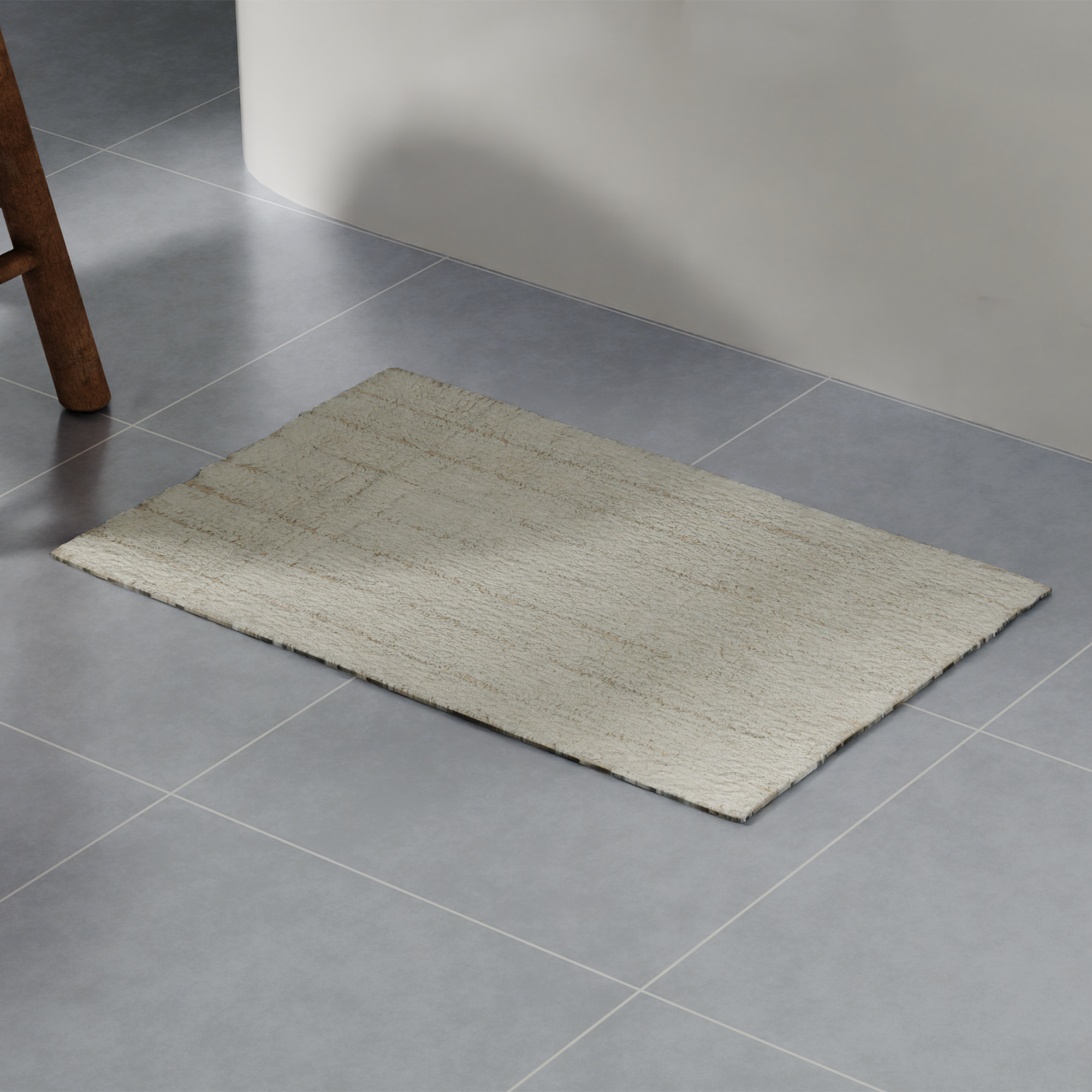 Коврик для ванной Swensa Delhi 40x60 см цвет кремовый