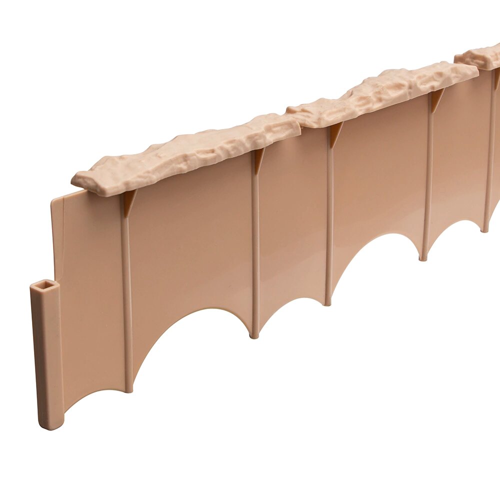 Бордюр 75х127 см песочный Камешки