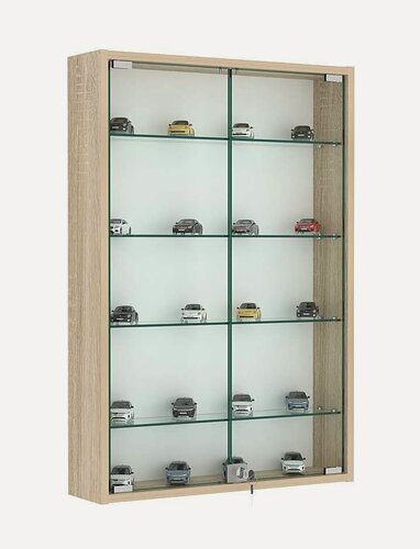 Изображение товара Витрина настенная №2-1А высокая, Дуб сонома