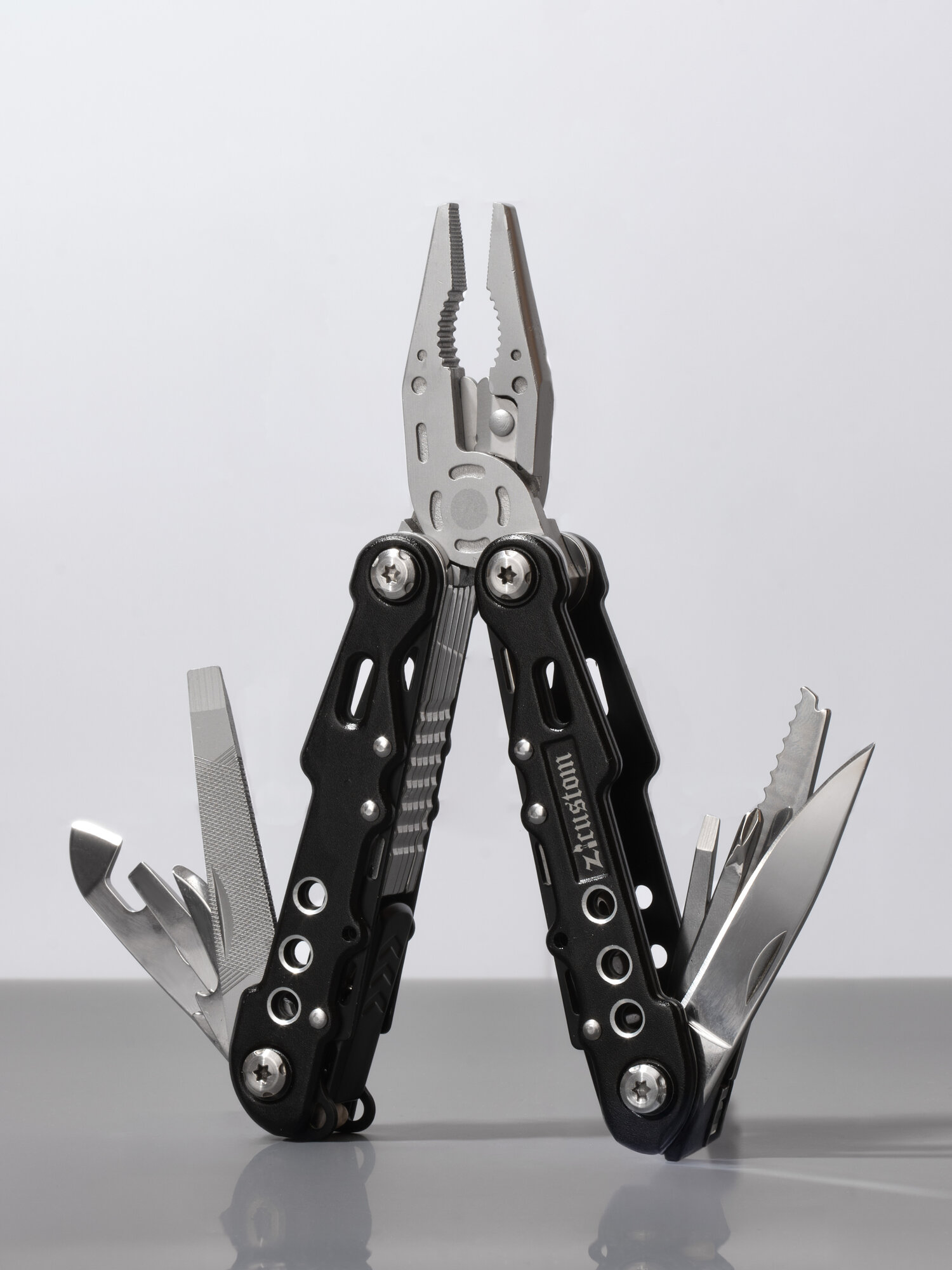 Мультитул Zicustom MT-MQ007-BK, 9 инструментов, нейлоновый чехол (чёрный)