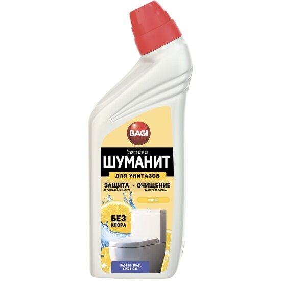 Чистящее средство Bagi шуманит Лимон для унитаза, 650 мл