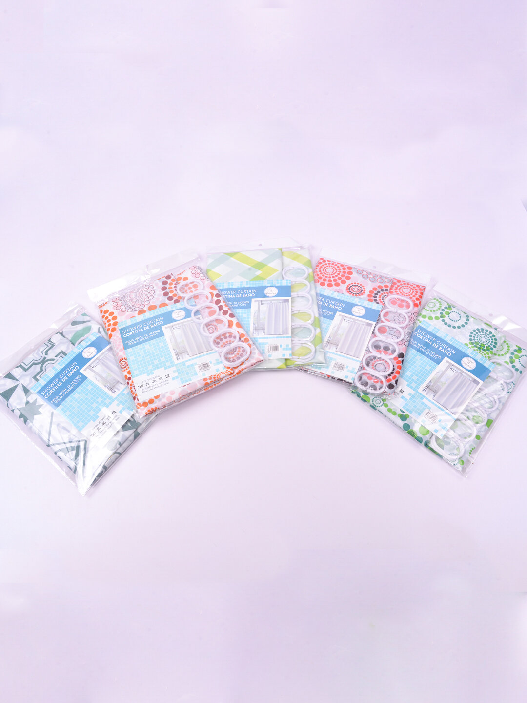 Штора для душа и ванной, 180 * 180 см, влагостойкий, яркий принт — фото 1