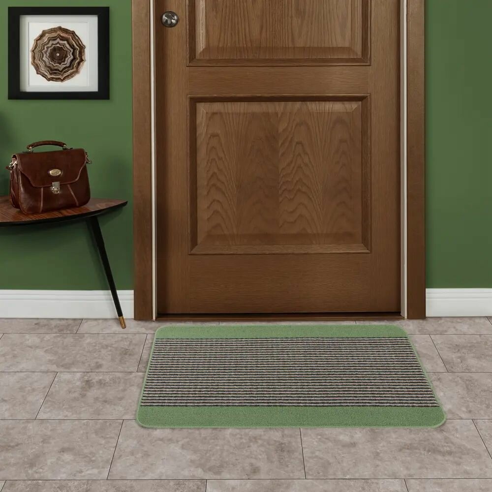 Коврик декоративный полипропилен Derby 50x80 см цвет зеленый