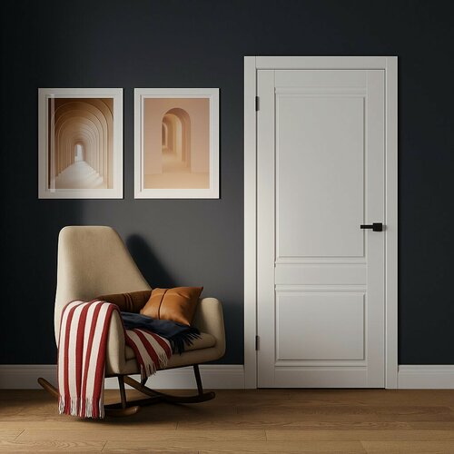 Изображение товара Дверь ECO Сицилия цвет: белый софт гладкий размер: 700х2000 мм ( комплект: полотно + коробочный брус + наличники )