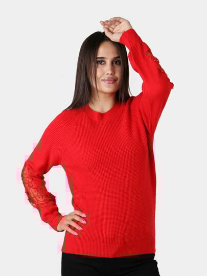 Свитер размер One Size, , красный — фото 1