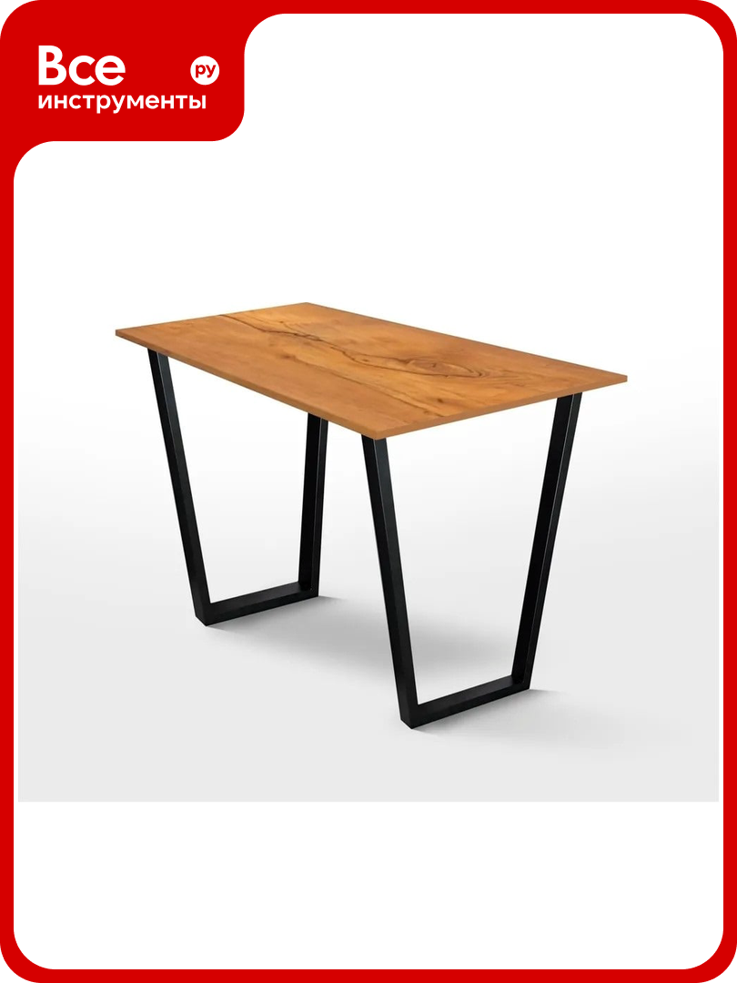 Подстолье для стола MY SPACE в стиле Лофт V образный черный муар 71x55 см TLEGS 7155V