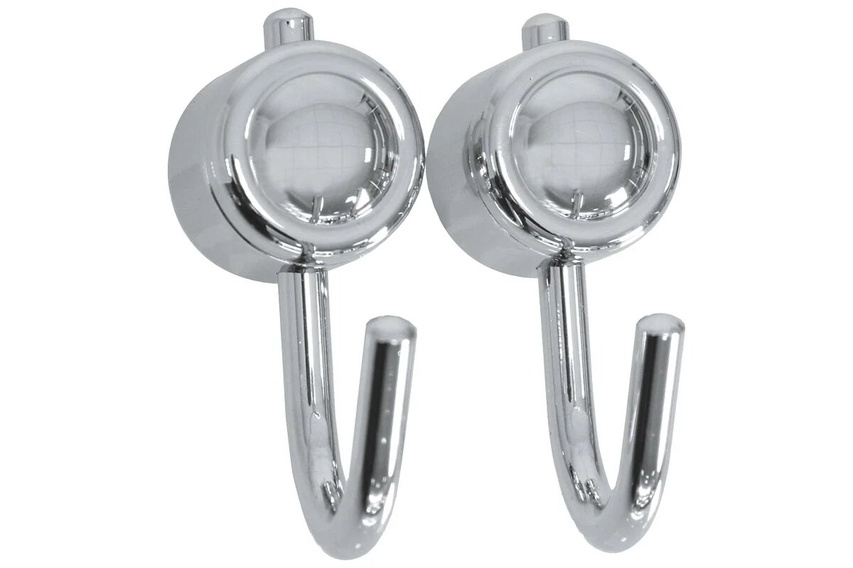 Крючки для ванной Рыжий кот B0925 хромированный металл/пластик 2 шт