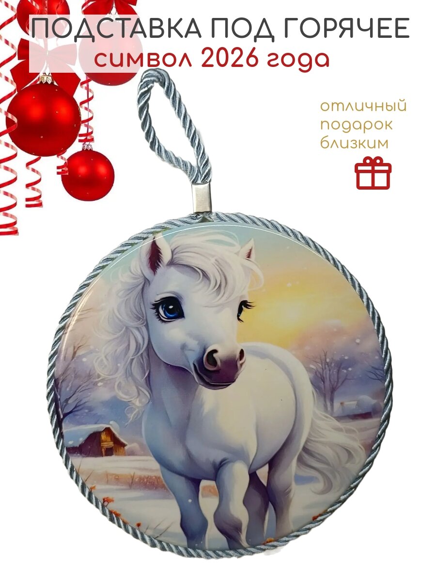 Подставка для кружки горячего керамика новогодний сувенир