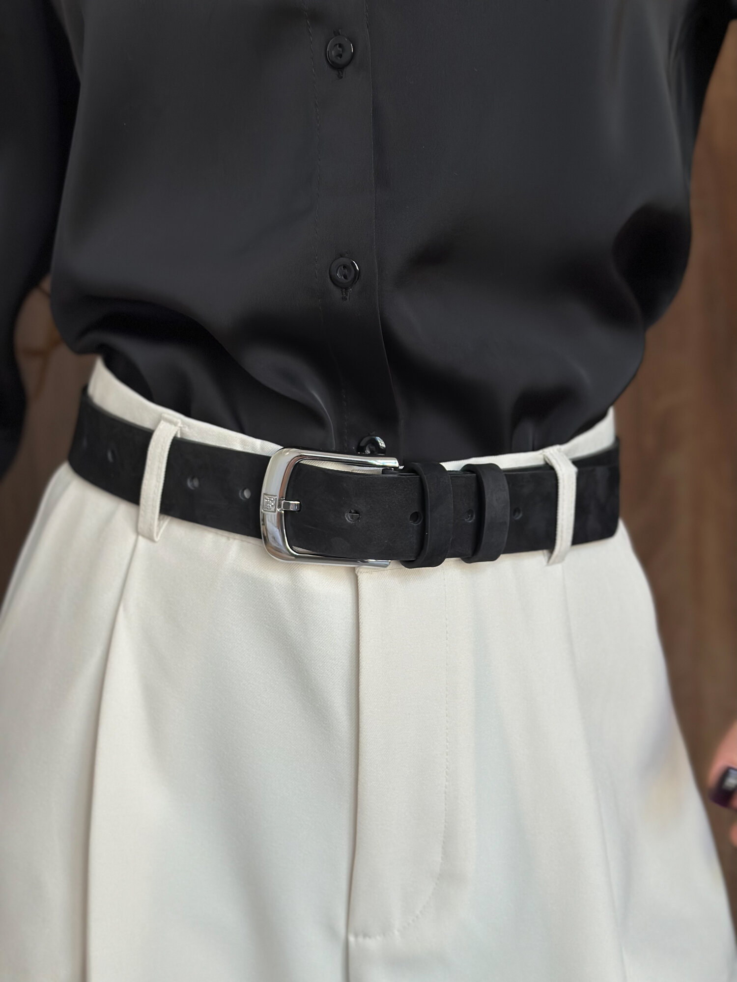 Ремень Beautiful Birds для женщин, размер 85, черный