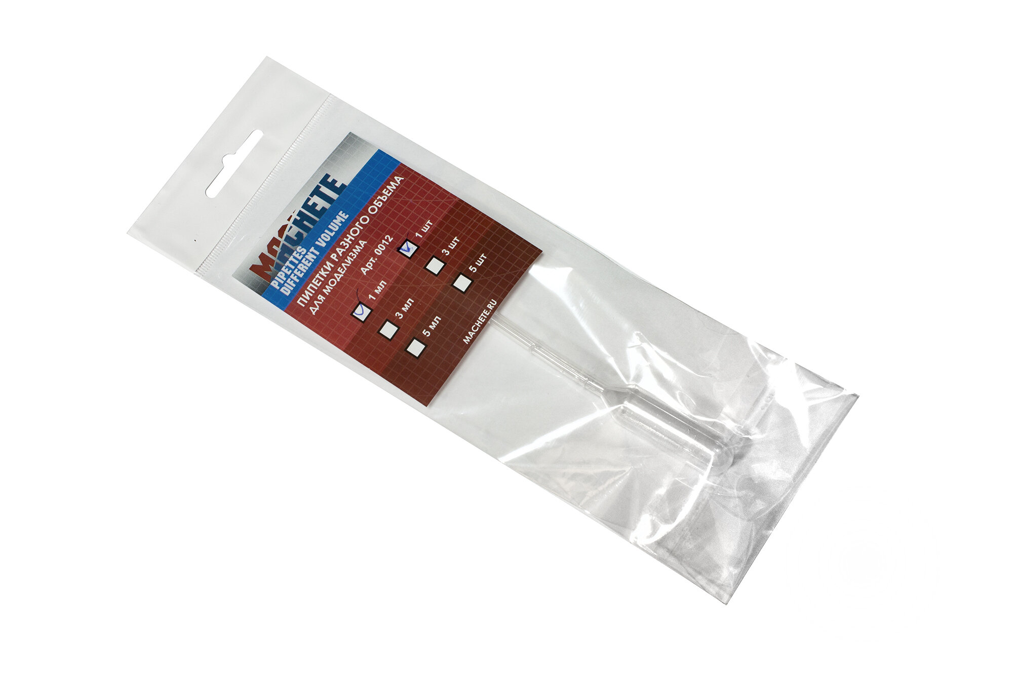 MCH0750 MACHETE Пипетки разного объема для моделизма  1 мл  1 шт 