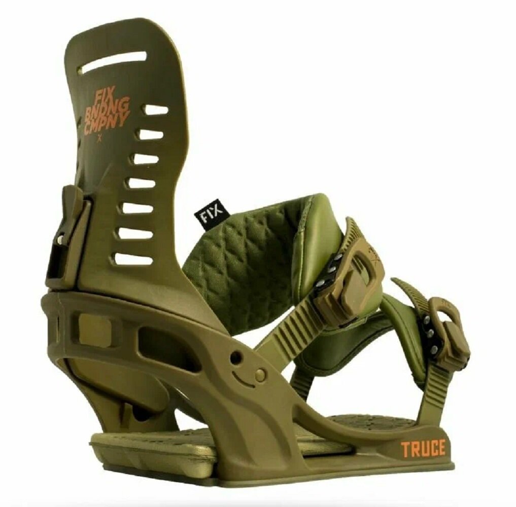 Крепления для сноуборда FIX Truce 19 Army, универсальные, размер M, зеленый